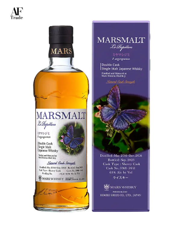 【Le Papillon Auction】Mars Malt Le Papillon Double Cask Miyamashijimi Alc 61% 700ml #014