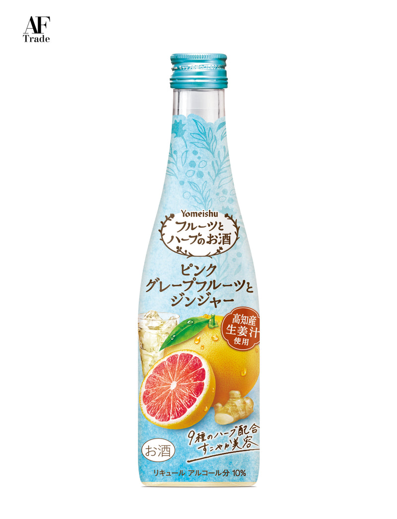 Yomeishu Fruit & Herb Liquor - Grapefruit & Ginger Alc 10% 300ml