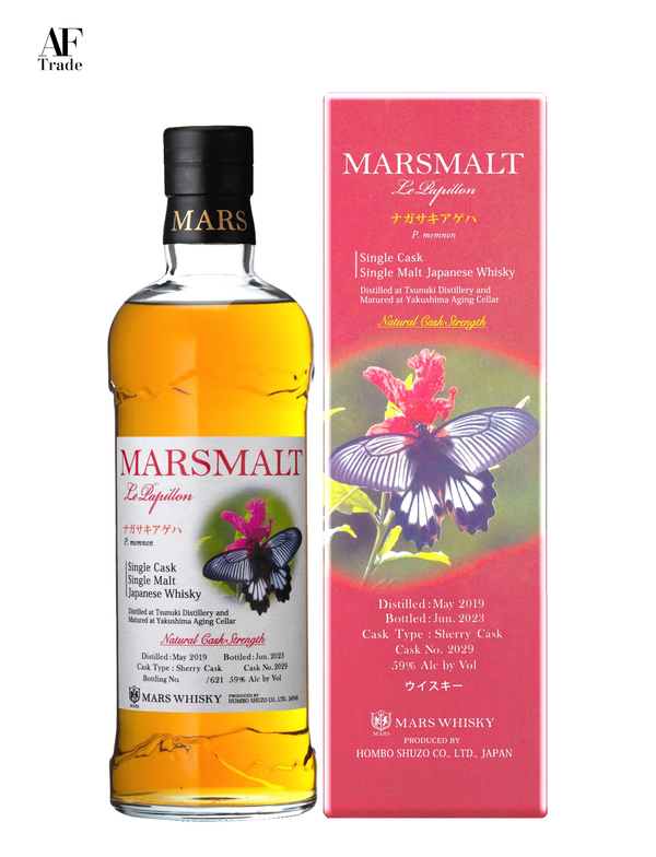 Mars Malt Le Papillon Nagasakiageha Single Cask Japanese Whisky Alc 59% 700ml